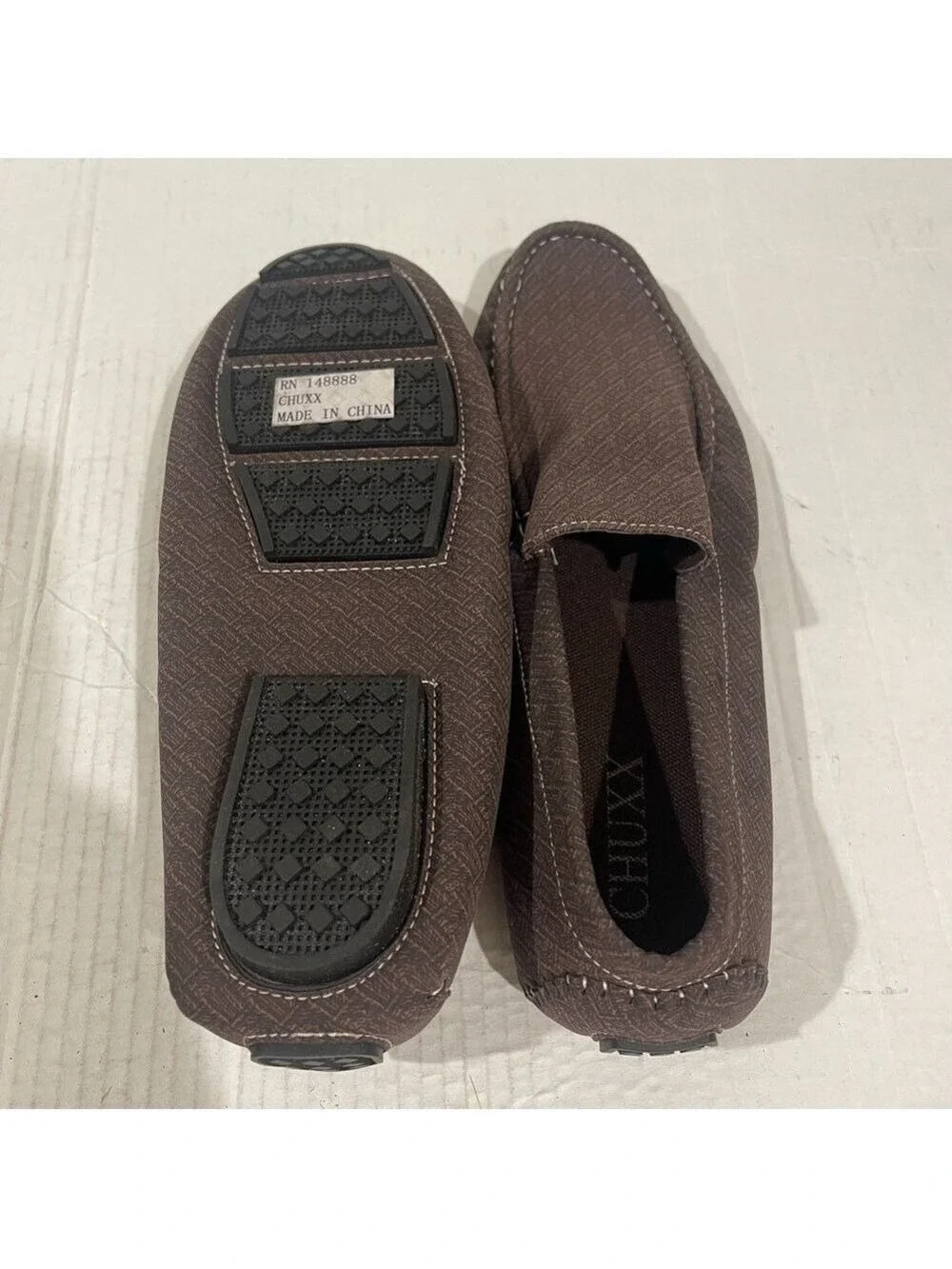 Men’s Chuxx Brown Business Casual Slip On Loafers Size 11 US